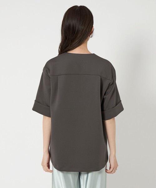 UNITED ARROWS(ユナイテッドアローズ)の「LIGHT SPONGY ブラウス(シャツ/ブラウス・レディース・オフホワイト/ブラック/ダークグレー・FREE)」の21枚目の写真