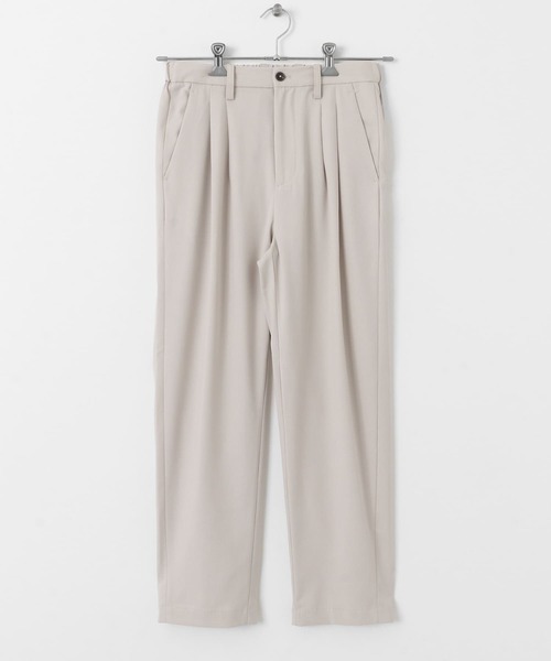 SENSE OF PLACE by URBAN RESEARCH（センスオブプレイスバイアーバンリサーチ）の「ダブルタックテーパードパンツ（その他パンツ・メンズ・ブラック/ライトベージュ/チャコールグレー/ブラウン・SMALL/MEDIUM/LARGE）」の7枚目の写真