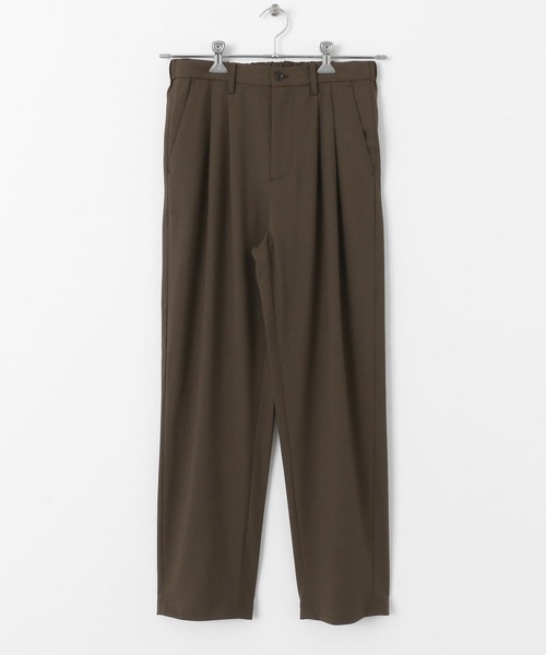 SENSE OF PLACE by URBAN RESEARCH（センスオブプレイスバイアーバンリサーチ）の「ダブルタックテーパードパンツ（その他パンツ・メンズ・ブラック/ライトベージュ/チャコールグレー/ブラウン・SMALL/MEDIUM/LARGE）」の8枚目の写真