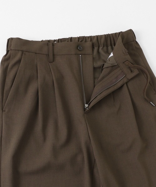 SENSE OF PLACE by URBAN RESEARCH（センスオブプレイスバイアーバンリサーチ）の「ダブルタックテーパードパンツ（その他パンツ・メンズ・ブラック/ライトベージュ/チャコールグレー/ブラウン・SMALL/MEDIUM/LARGE）」の9枚目の写真