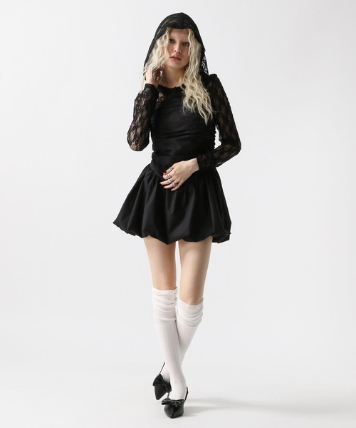 FOREVER 21（フォーエバー トゥエンティーワン）の「【2025SS】バルーンキャミワンピース（ワンピース・レディース・オフホワイト/ブラック/ブラウン/ドット・SMALL/MEDIUM）」の16枚目の写真