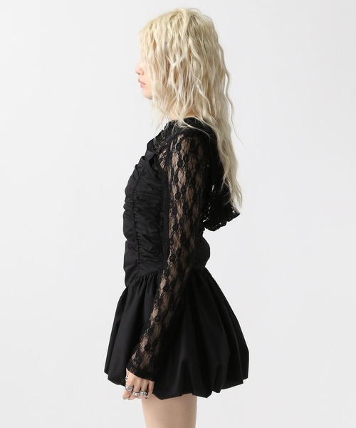 FOREVER 21（フォーエバー トゥエンティーワン）の「【2025SS】バルーンキャミワンピース（ワンピース・レディース・オフホワイト/ブラック/ブラウン/ドット・SMALL/MEDIUM）」の20枚目の写真