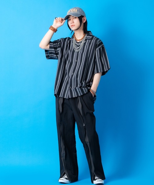a.p.o.v.(エーピーオービー)の「a.p.o.v. フロントダブルジップツートーンナイロンパンツ(その他パンツ・メンズ・ベージュ/ブラック/カーキ/グレー/チャコール・M)」の7枚目の写真