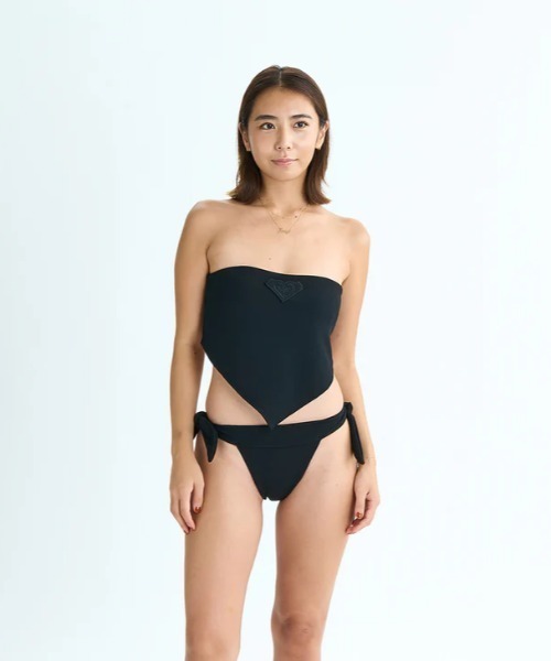 【値下げ‼️】ROXY バンドゥビキニ ブラック ベアトップシルエット Lサイズ セール】WILD AT HEART /ロキシーベアトップシルエットバンドゥ