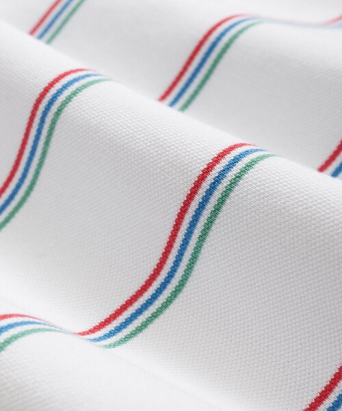 BROOKS BROTHERS(ブルックスブラザーズ)の「スーピマコットンストレッチ ピケ GFロゴ トリプルストライプ ポロシャツ Slim Fit(ポロシャツ・メンズ・グリーン/ホワイト/ブルー・MEDIUM/X-LARGE/LARGE/SMALL/X-SMALL)」の5枚目の写真