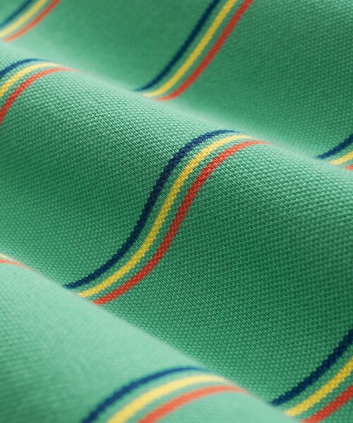 BROOKS BROTHERS(ブルックスブラザーズ)の「スーピマコットンストレッチ ピケ GFロゴ トリプルストライプ ポロシャツ Slim Fit(ポロシャツ・メンズ・グリーン/ホワイト/ブルー・MEDIUM/X-LARGE/LARGE/SMALL/X-SMALL)」の7枚目の写真