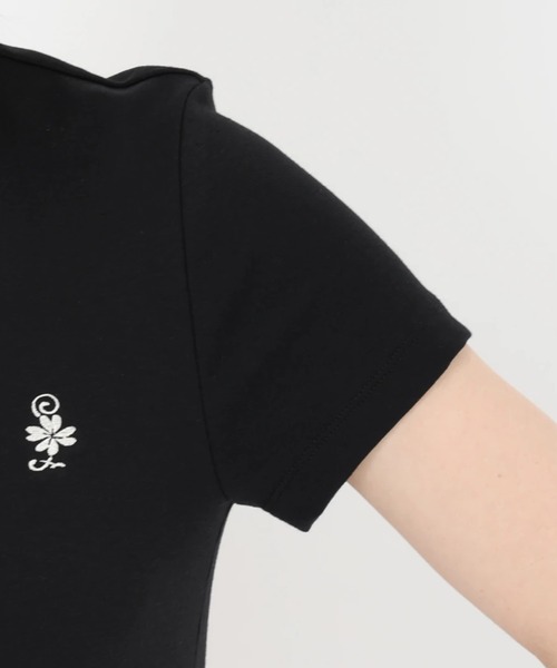 tシャツ トレフルベアフライス＿ＳＦクローバー刺繍スリムＴ　Tシャツ・カットソー レディース セール】トレフルベアフライス＿SFクローバー刺繍スリムT T