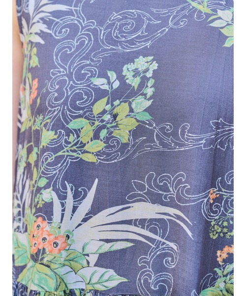 DOLLUPOOPS（ドールアップウップス）の「リーフプリントワンピース（ワンピース・レディース・チャコールグレー/グリーン・38）」の22枚目の写真