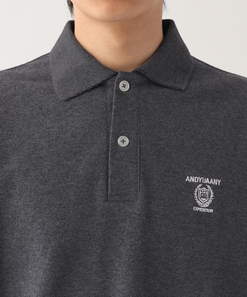 GLOBAL WORK（グローバルワーク）の「カレッジ刺繍ポロシャツ/AND YUA ANY/452258（ポロシャツ・キッズ・ネイビー/チャコール/オフホワイト・FREE）」の8枚目の写真