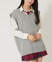 WEGO/無地ニットベスト