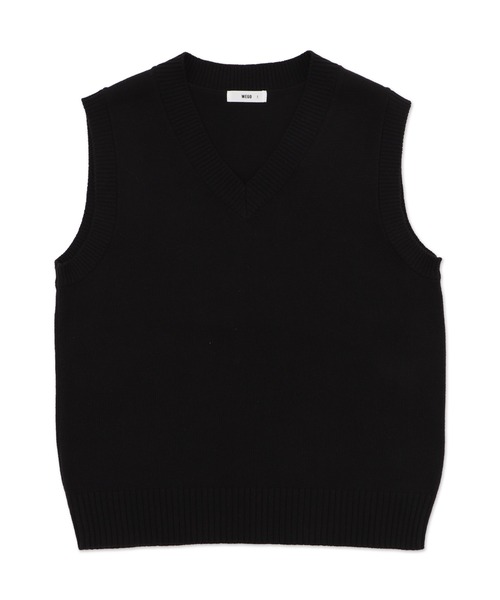 WEGO（ウィゴー）の「WEGO/無地ニットベスト（ベスト・レディース・杢グレー/ブラック/ベージュ/ネイビー/ワイン/オフホワイト・FREE）」の15枚目の写真