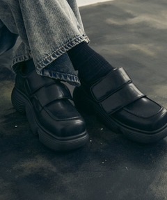 anuans レザーローファー アニュアンス anuans レザーローファー （BLACK） -ファッション通販