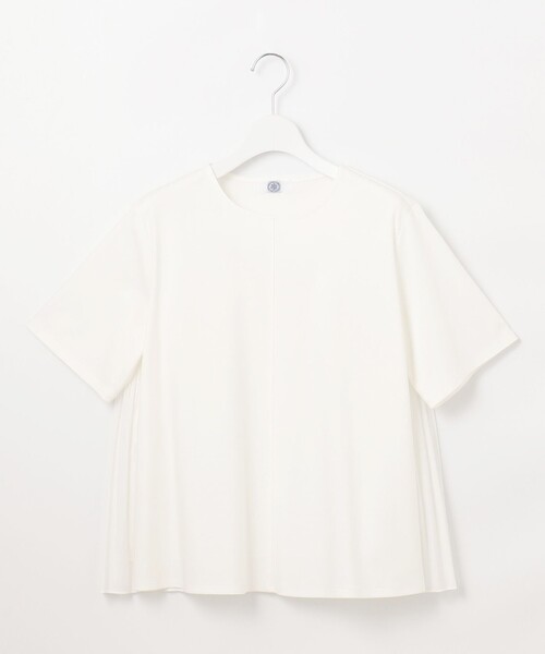 tシャツ 「洗える」コットンスムース バック プリーツ カットソー レディース 洗える】コットンスムース バック プリーツ カットソー（Tシャツ