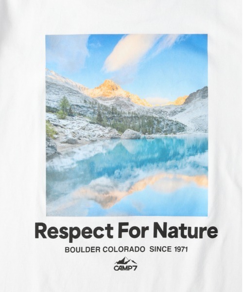 CAMP7（キャンプセブン）の「【CAMP7】バックフォトプリントＴシャツ（Tシャツ/カットソー・メンズ・ブラック/ホワイト/ベージュ・L/XL/M）」の17枚目の写真
