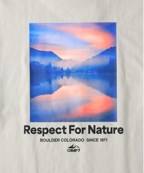 CAMP7（キャンプセブン）の「【CAMP7】バックフォトプリントＴシャツ（Tシャツ/カットソー・メンズ・ブラック/ホワイト/ベージュ・L/XL/M）」の13枚目の写真