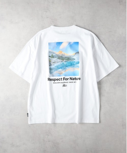 CAMP7（キャンプセブン）の「【CAMP7】バックフォトプリントＴシャツ（Tシャツ/カットソー・メンズ・ブラック/ホワイト/ベージュ・L/XL/M）」の20枚目の写真