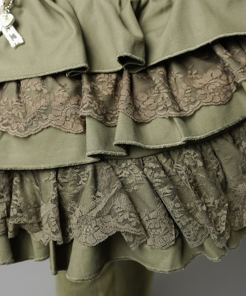 SPINNS（スピンズ）の「ショルダーバッグ/3段レース/NEO森ガール（ショルダーバッグ・レディース・カーキ・ONESIZE）」の13枚目の写真