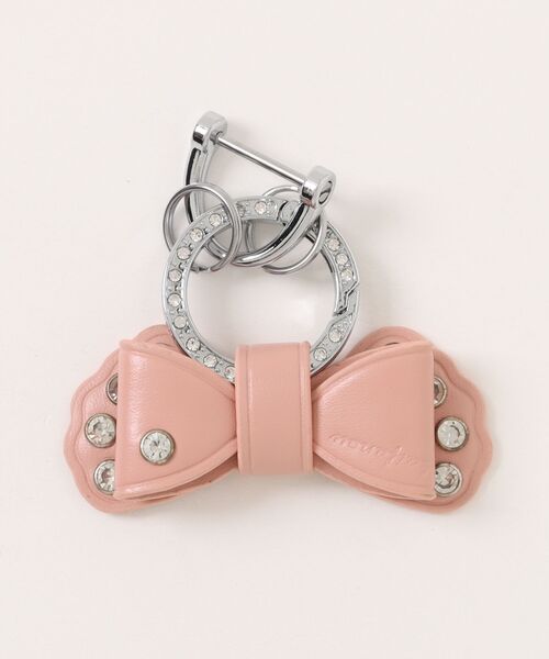 TONE SELECT GOODS（トーンセレクトグッズ）の「【float】リボン シルバーリング ラインストーン キーリング/キーケース【6色展開】（キーケース/キーアクセサリー・レディース・モスグリーン/ブルーグレー/オフホワイト/レッド/ブラック/ライトピンク・FREE）」の18枚目の写真