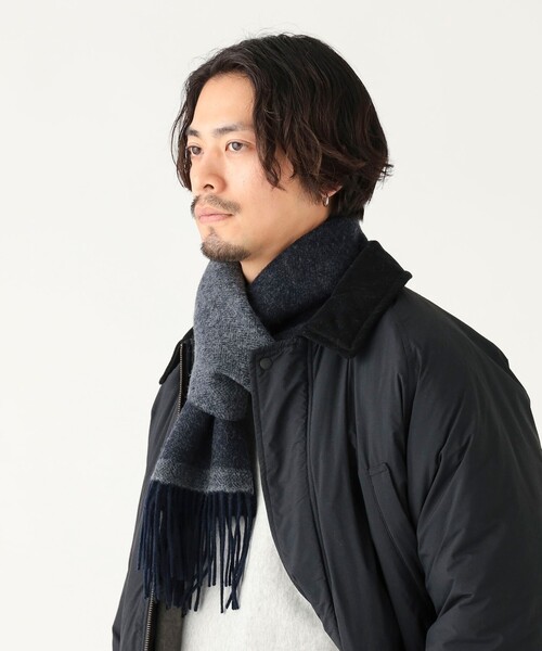 B:MING by BEAMS（ビーミングバイビームス）の「パネル リバーシブル マフラー（ユニセックス）（マフラー・メンズ・ブラック/ブラウン/ネイビー・ONE SIZE）」の6枚目の写真