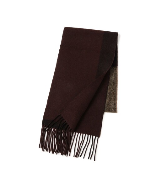 B:MING by BEAMS（ビーミングバイビームス）の「パネル リバーシブル マフラー（ユニセックス）（マフラー・メンズ・ブラック/ブラウン/ネイビー・ONE SIZE）」の9枚目の写真