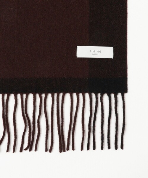 B:MING by BEAMS（ビーミングバイビームス）の「パネル リバーシブル マフラー（ユニセックス）（マフラー・メンズ・ブラック/ブラウン/ネイビー・ONE SIZE）」の10枚目の写真