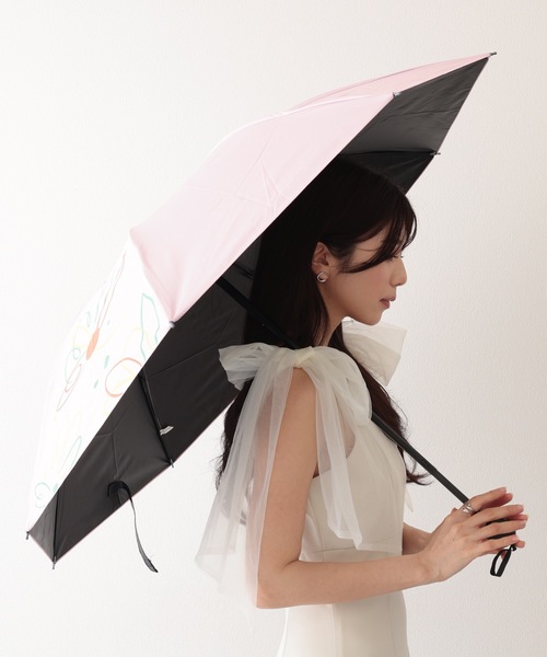 値下げ！Mont Blank 裏からみ織　折りたたみ傘（紫フラワーガール）　美品 花柄スカラップ皿 枚セット値下げ！Mont Blank 裏からみ織