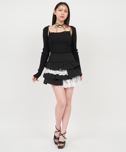 【関税込み】Sportmax ブラック Derna ミニスカート XSFWL01J2 UVカット・水陸両用 サマーブリーズ スカート付き