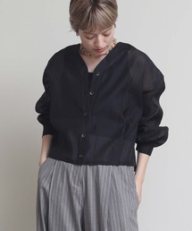 The rejoice リネン 100 % ショート丈シャツ ザリジョイス The rejoice リネン 100 % ショート丈シャツ ザリジョイス