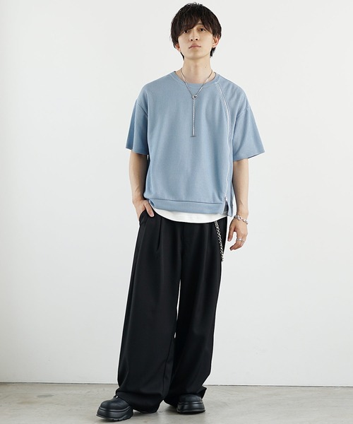 MinoriTY(マイノリティ)の「【MinoriTY】プレミアムコットンインナー専用タンクトップ メンズ ラウンドセミロング(タンクトップ・メンズ・ブラック/ホワイト・L/M/S)」の8枚目の写真