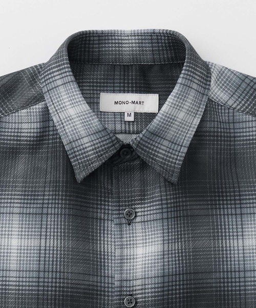 ヴィンテージライク グラデーション メッシュレギュラーカラー半袖