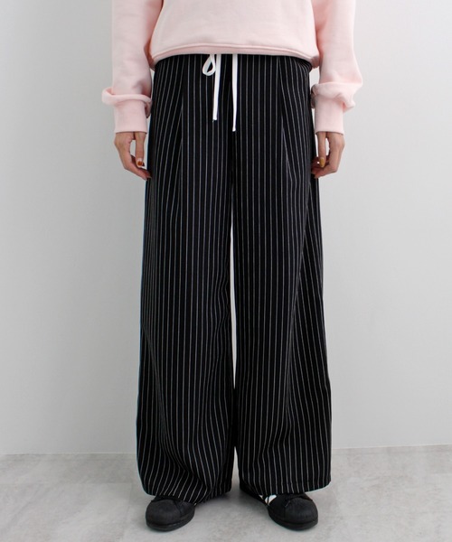 【美品】TIGHTBOOTH PRODUCTION ストライプパンツ ロッカーズパンツ販売店舗｜ストライプ ブラウン #0260| ダンサー