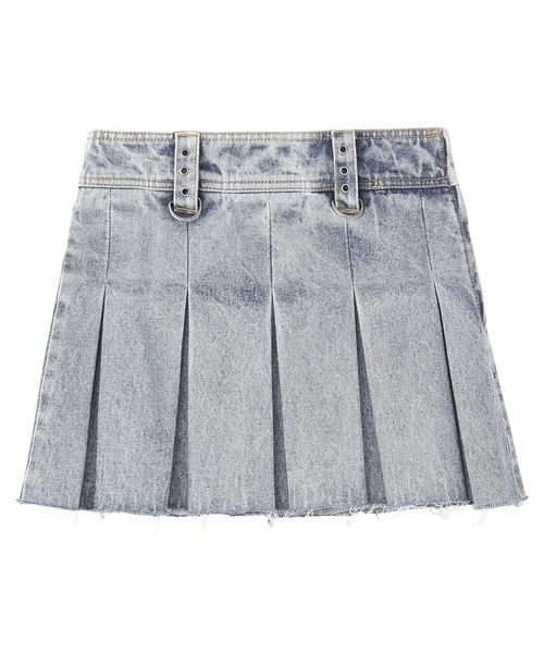 セール】BOX PLEAT DENIM MINI SKIRT（デニムスカート）｜X-girl