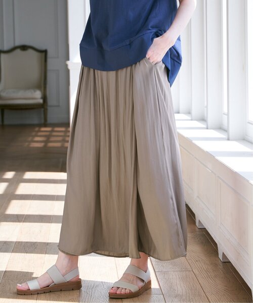 ikka(イッカ)の「【セットアップ対応】カッセンボリュームラップスカーチョ(その他パンツ・レディース・チャコールグレー/ブルー/モカ・M/L/S)」の16枚目の写真