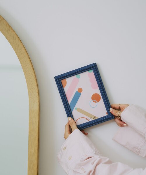 SAHIR（サヒール）の「【SAHIR サヒール】pokopoko photo frame　L（フォトフレーム・レディース・ネイビー/ベージュ・LARGE）」の5枚目の写真