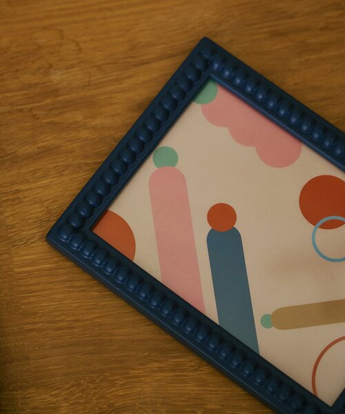 SAHIR（サヒール）の「【SAHIR サヒール】pokopoko photo frame　L（フォトフレーム・レディース・ネイビー/ベージュ・LARGE）」の6枚目の写真