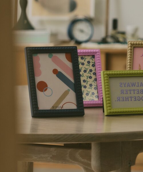 SAHIR（サヒール）の「【SAHIR サヒール】pokopoko photo frame　L（フォトフレーム・レディース・ネイビー/ベージュ・LARGE）」の7枚目の写真