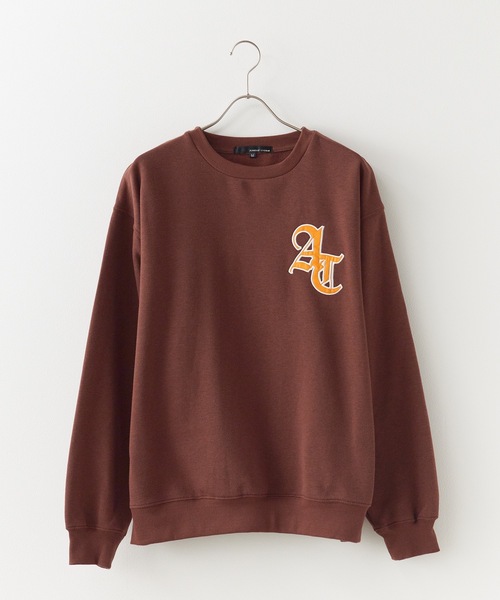 SUGGESTION（サジェッション）の「SUGGESTION/サジェッション BASE BALL 刺繍 トレーナー（スウェット・メンズ・ブラウン/グレー/ブラック・L/M）」の2枚目の写真