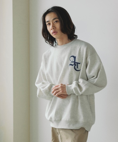 SUGGESTION（サジェッション）の「SUGGESTION/サジェッション BASE BALL 刺繍 トレーナー（スウェット・メンズ・ブラウン/グレー/ブラック・L/M）」の13枚目の写真