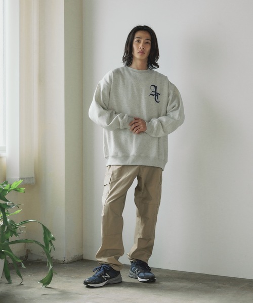 SUGGESTION（サジェッション）の「SUGGESTION/サジェッション BASE BALL 刺繍 トレーナー（スウェット・メンズ・ブラウン/グレー/ブラック・L/M）」の16枚目の写真