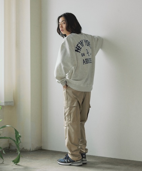 SUGGESTION（サジェッション）の「SUGGESTION/サジェッション BASE BALL 刺繍 トレーナー（スウェット・メンズ・ブラウン/グレー/ブラック・L/M）」の17枚目の写真