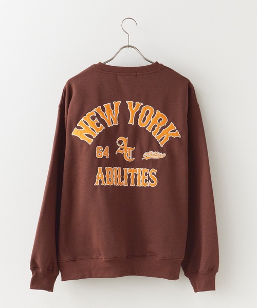 SUGGESTION（サジェッション）の「SUGGESTION/サジェッション BASE BALL 刺繍 トレーナー（スウェット・メンズ・ブラウン/グレー/ブラック・L/M）」の18枚目の写真