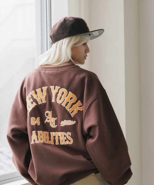 SUGGESTION（サジェッション）の「SUGGESTION/サジェッション BASE BALL 刺繍 トレーナー（スウェット・メンズ・ブラウン/グレー/ブラック・L/M）」の20枚目の写真