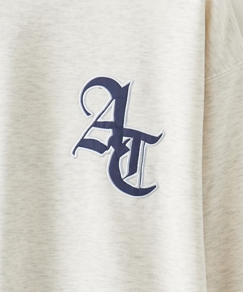 SUGGESTION（サジェッション）の「SUGGESTION/サジェッション BASE BALL 刺繍 トレーナー（スウェット・メンズ・ブラウン/グレー/ブラック・L/M）」の4枚目の写真