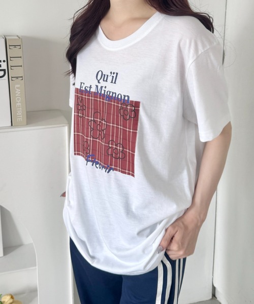 セール】チェックロゴ半袖Tシャツ（Tシャツ/カットソー）｜SOLLON