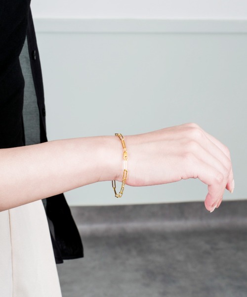 TOMWOOD(トムウッド)】Box Bracelet ゴールドブレスレット ユニ