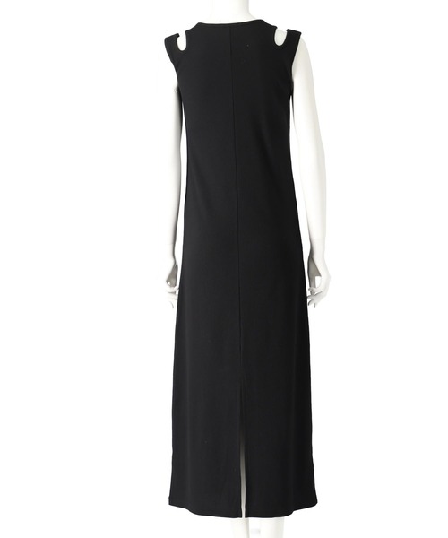 ANAP（アナップ）の「カップ付き レイヤード風 デザイン リブ ワンピース（ワンピース・レディース・ネイビー/ブラック/マスタード・FREE）」の16枚目の写真