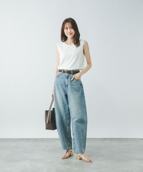 GLOBAL WORK（グローバルワーク）の「Beauteeレースタンク/497012（タンクトップ・レディース・ブラック/ブラウン/グレー/オフホワイト・MEDIUM/LARGE）」の5枚目の写真