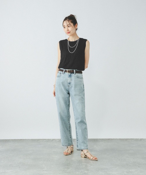 GLOBAL WORK（グローバルワーク）の「Beauteeレースタンク/497012（タンクトップ・レディース・ブラック/ブラウン/グレー/オフホワイト・MEDIUM/LARGE）」の14枚目の写真