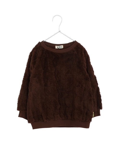 MAKE YOUR DAY（メイクユアデイ）の「両面ボアプルオーバー■150.160cm（スウェット・キッズ・グレー/ブラウン/アイボリー・160/150）」の3枚目の写真