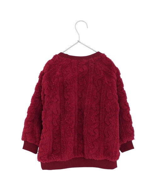 MAKE YOUR DAY（メイクユアデイ）の「両面ボアプルオーバー■150.160cm（スウェット・キッズ・グレー/ブラウン/アイボリー・160/150）」の8枚目の写真